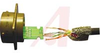 connector,metal circ,panel mount recept,rj45 to 8 hole pc board,green cadmium - 70026471 - Allied Electronics, Inc.