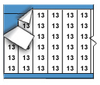 Solid Numbers Wire Marker Card - HH-13-PK - Brady Corporation
