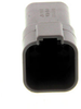 Rectangular Connectors, Heavy Duty - DT Series - DT04-6P - LADD Distribution