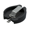 SMT (Heavy Duty) Holder for 23mm Cell - Long Pad (Tin Nickel Plate) -- 1073 - Image