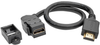 High-Speed HDMI with Ethernet All-in-One Keystone/Panel Mount Extension Cable (M/F), Angled Connector, 1 ft. -- P162-001-KPA-BK - Image