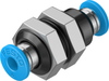 Push-in bulkhead connector - QSS-4 - Festo Corporation