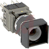 Switch, Pushbutton; Panel Mount; LED; 1500 VAC (Min.); 2 N.O & 2 N.C; Silver - 70155896 - Allied Electronics, Inc.