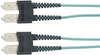 5m (16.4ft) SCSC Aqua OM3 MM Fiber Patch Cable INDR Zip OFNR - EFNT010-005M-SCSC - Black Box