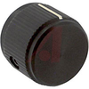 Knob;Dia 0.75in;Shaft Sz 0.25in;Panel;Side Saw Cut;Black Matte;Aluminum;6-32 - 70126049 - Allied Electronics, Inc.