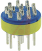 connector comp,insert only,size 28,blueinsul,10#12 & 4#16 solder cup pin cont - 70141424 - Allied Electronics, Inc.