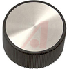 Knob; ABS; Round; Black; 1/4 in.; 1.750in.; Gloss - 70207001 - Allied Electronics, Inc.