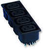 Outlet, Iec, Quad; Product Range Bulgin Limited -- 24WX101