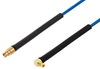Mini SMP Female to MMCX Plug Right Angle Cable 48 Inch Length Using PE-P047 Coax with HeatShrink - PE3C6530/HS-48 - Pasternack