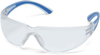Pyramex Cortez Safety Glasses with Navy Temples and Clear - SN3610S - Safety Glasses USA