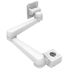 Monitor Mount, Tilt & Swivel, Double Arm, Pole Mount, Aluminum Alloy, Powder Coat, White - AV-D40-50D162-76 - Southco