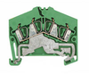 Roof Style Modular PE Terminal Blocks - ZPE 2.5-2/4AN - Weidmuller