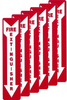 Brady B-302 Polyester Red Fire Equipment Sign - 4 in Width x 18 in Height - Laminated - TEXT: FIRE EXTINGUISHER - 51555 - 754476-51555 - R. S. Hughes Company, Inc.