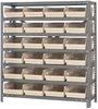 Open Shelving, 7Shelves, 24Bins, Ivory; Shelving Unit Type Quantum Storage - 44AC8761 - Newark, An Avnet Company
