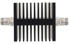 10 dB Fixed Attenuator N Female (Jack) to N Female (Jack) Directional Up to 18 GHz Rated to 50 Watts, Heatsink Body, 1.6 VSWR -- SA18NFNF50W-10 - Image