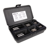 E-Z Knife™ Threaded Insert Assortment Kit for Hard Wood - Stainless Steel - 6-32 to 3/8-16 -- EZ-A400-CR - Image
