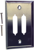 Duplex Wall Plate, Stainless Steel, 2Mod; Accessory Type Multicomp - 79K4757 - Newark, An Avnet Company