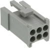 Plug Housing, 6Pos, Nylon, Grey; Product Range Itt Cannon - 68W4509 - Newark, An Avnet Company