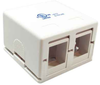 2-Port Surface Mount Box for Keystone - 68BX-B2 - SFCable.com