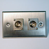 HAVE 1Gang Stainless Wallplate 2BNCF - HAVWP1013BNCF2A - HAVE, Inc.