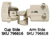 New Style Aximat Hinge, 270 Degree, Full Overlay - 796616 - HardwareSource, Inc.