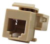 RJ11/12 Keystone Jack, Tool-less, Ivory - 43-006IV - Computer Network Accessories, Inc.