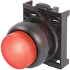 PUSHBUTTON, ILLUMINATED PUSHBUTTON, EXTENDED, MAINTAINED, RED BUTTON, BLACK BEZE -- 70057848