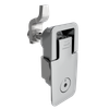 Compression Latch, Lift & Turn, Medium Size, Flush Style, Tool Locking, 4 mm Hex Recess, Zinc Alloy, Chrome Plated, Textured - 62-420-101-2 - Southco