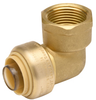 Z-Bite™ Push x Female Thread Elbow -- QQZBEA__FG - Image
