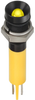 Led Panel Mount Indicator, Yellow, 6 Mm, 24 Vdc, 20 Ma, 30 Mcd, Ip67 Rohs Compliant Apem - 58Y5075 - Newark, An Avnet Company
