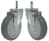 Stem Caster - Gray Soft Rubber Wheel - Model L3 - L3RF4X - Caster City, Inc.