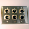 HAVE 3Gang Stainless Wallplate 6XLRM - HAVWP3002XLRM6 - HAVE, Inc.