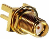 connector,rf coaxial,sma straight bulkhead end launch receptacle,pcb mount - 70031953 - Allied Electronics, Inc.