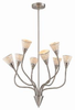 LS-19488WHT/MOS Large Chandeliers-Glass Shade - 662055 - Capital Lighting, Inc.