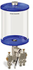 Blue Color Key, Clear View Multiple Feed Electro Lubricator, 1/2 gal Pyrex Reservoir, 3 Feeds, 1/4” OD Tube Outlets, 24VDC - B5162-064PB03024D1BW - Oil-Rite Corp.