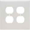 Duplex Receptacle Wall Plate, Two Gang, White - SPJ82W - Legrand
