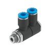 Fittings, Couplings, and Distributors - 2171-QSLV2-G1/8-6-ND - DigiKey