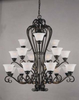 30023-HBZ Large Chandeliers-Glass Shade - 790549 - Capital Lighting, Inc.