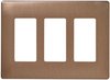 Decorative Finish Screwless Wall Plates with Decorator Openings -- SWP263BB - Image
