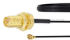 RP SMA Female Bulkhead to UMCX 2.1 Plug Cable 0.81mm Coax in 6 Inch and RoHS Compliant - FMCA1033-6 - Fairview Microwave Inc.
