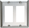 Decorator Openings, Two Gang, 302 Stainless Steel - SS262 - Legrand