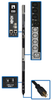 10kW 3-Phase PDU, Vertical, Switched, 0U, 24 IEC C13, 6 IEC C19 to L21-30P - 6 ft. Cord, LX Platform, TAA -- PDU3EVS6L2130 - Image