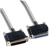 Metal Armored DB25 Cable, Male/Female, 50 ft -- DSA00016-50F - Image