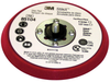 3M Stikit 85104 Hard Red PSA Disc Pad - 5 in Diameter - 3/8 in Thick - 5/16-24 External Thread Attachment - 051144-85104 - R. S. Hughes Company, Inc.
