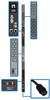 14.5kW 3-Phase Monitored PDU LX Interface, 208/240V Outlets (42 C13/6 C19), LCD, Hubbell CS8365C, 1.8m/6 ft. Cord, 0U 1.8m/70 in. Height, TAA -- PDU3EVN6H50B - Image