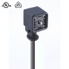 GAN - Molded Female Cordset, Form A, Contacts: 3+PE (PE at 12 o'clock), without Protective Circuit or LED, 250 V | 10 A, IP67; PUR Grey, 4x0.75mm² (18AWG); cULus 2238 - GAN310U-A0U-604 - Belden Inc.