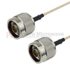N Male (Plug) to N Male (Plug) Cable RG-316 Coax Up To 3 GHz, 1.35 VSWR in 48 Inch - FMC0101315-48 - Fairview Microwave Inc.