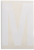 Brady Toughstripe B-514 White Indoor Polyester Letter Label - 6 in Width - 8 in Height - 8 in Character Height - Printed Msg = M - 121764 - 754473-70987 - R. S. Hughes Company, Inc.