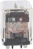 Relay;E-Mech;Gen Purp;DPDT;Cur-Rtg 10A;Ctrl-V 24DC;Vol-Rtg 120/240 AC, 28 DC - 70011893 - Allied Electronics, Inc.