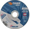 Weiler TIGER INOX Cutting Wheel - Type 27 - Depressed Center Wheel - 5 in Diameter - 7/8 in Center Hole - Thickness.045 in - 58111 - 012382-58111 - R. S. Hughes Company, Inc.